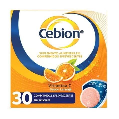 Cebion 1g Sabor Laranja 30 Comprimidos Efervescentes - Imagem 1
