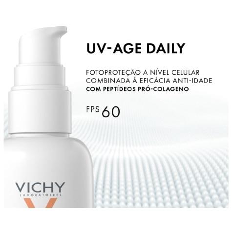 Protetor Solar Facial Vichy Capital Soleil UV-Age Daily FPS60 Incolor 40g - Imagem 4
