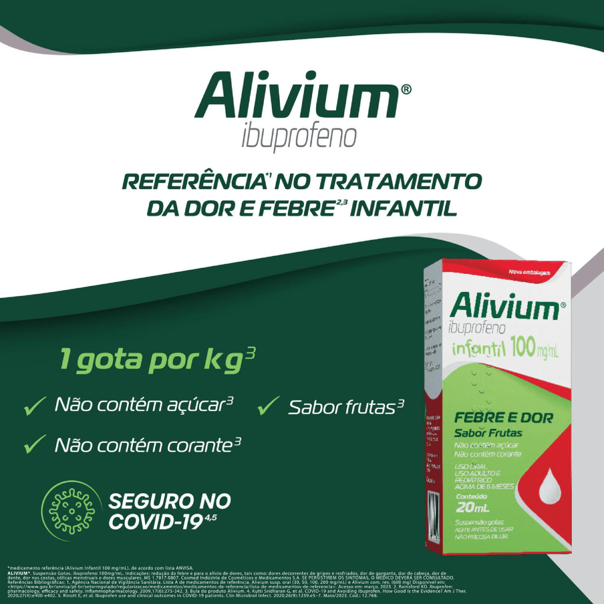 Alivium Gotas 100mg 20ml - Imagem 3