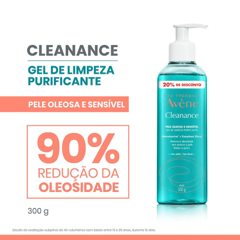 Gel de Limpeza Avène Cleanance 20% de Desconto 300g - Imagem 2