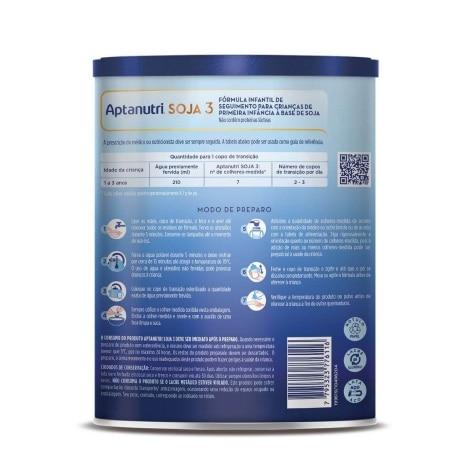 Fórmula Infantil Aptanutri Soja 3 800g - Imagem 3