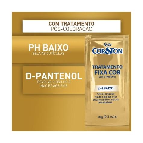 Tintura Cor&ton Niely Coloração Creme 9.1 Louro Claro Cinza 135g - Imagem 2