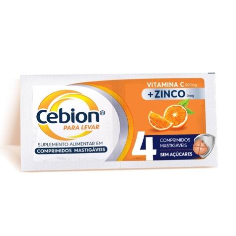 Cebion para Levar 4 Comprimidos Mastigáveis - Imagem 1