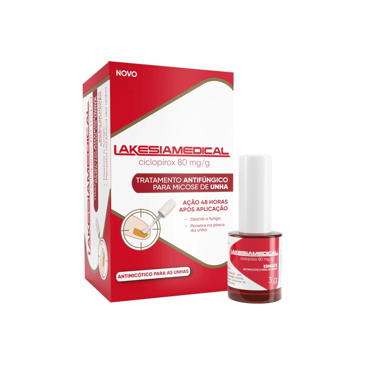Lakesiamedical 80mg/g Caixa 3g Esmalte - Imagem 1