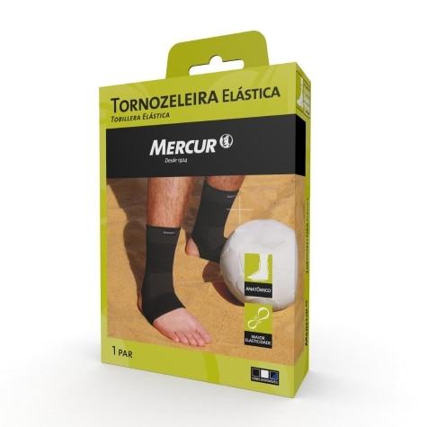 Tornozeleira Esporte Mercur Preta M 1 Par - Imagem 1