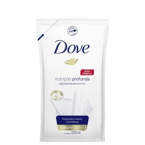 Sabonete Hidratante Líquido Dove Nutrição Profunda Refil 200ml - Imagem 2