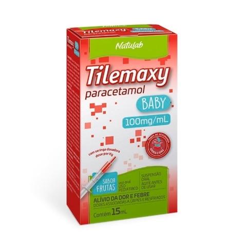 Tilemaxy Baby 100mg Suspensão Oral Sabor Frutas 15ml - Imagem 1