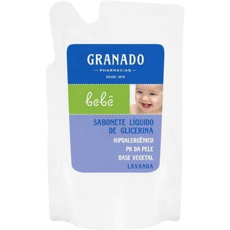 Sabonete de Glicerina Líquido Granado Bebê Lavanda Refil 250ml - Imagem 1