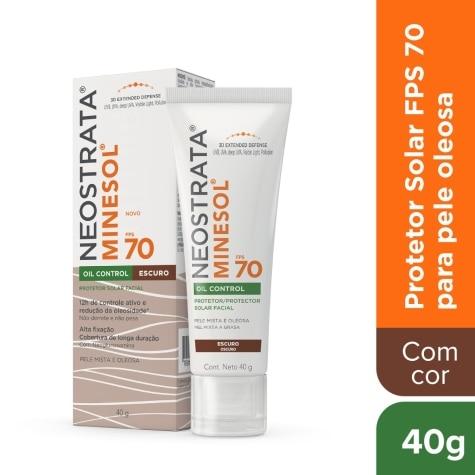 Protetor Solar Facial Neostrata Minesol Oil Control FPS70 Pele Mista a Oleosa Cor Escuro 40g - Imagem 1