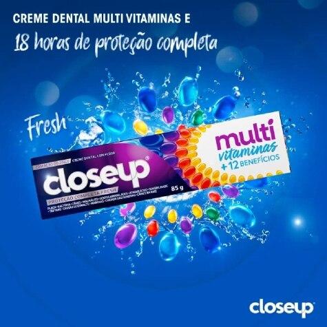 Creme Dental Close Up Multi Vitaminas + 12 Benefícios 85g - Imagem 5