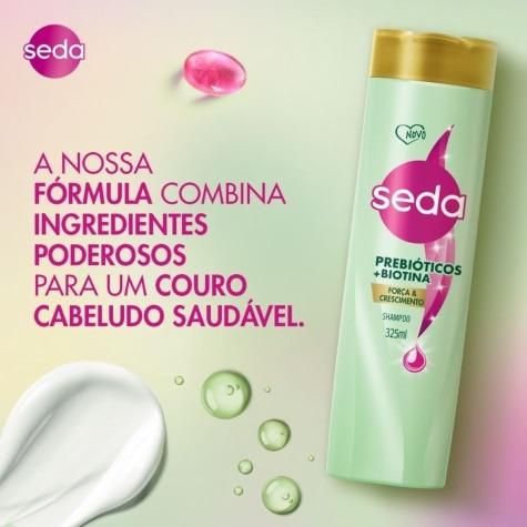 Shampoo Seda Força e Crescimento Cabelos Quebradiços 325ml - Imagem 4
