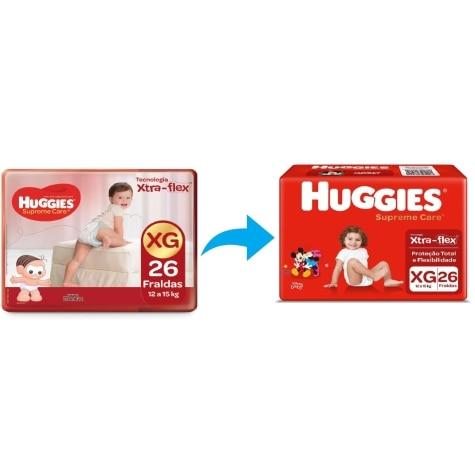 Fralda Huggies Supreme Care XG 26 Unidades - Imagem 2