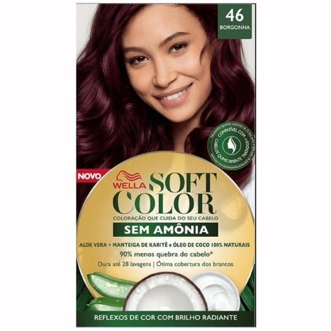Tintura Soft Color Wella Sem Amônia 46 Borgonha 125ml - Imagem 1