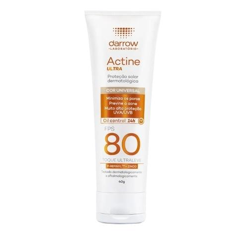 Protetor Solar Facial Actine Ultra FPS80 Cor Universal 40g - Imagem 1