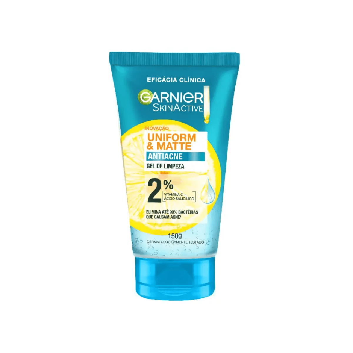 Gel de Limpeza Facial Garnier Uniform & Matte Antiacne 150g - Imagem 1