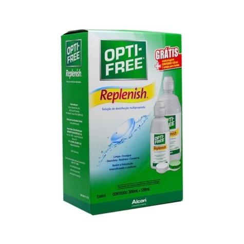 Kit Opti Free Replenish 300ml Grátis 120ml + Estojo para Lentes - Imagem 2