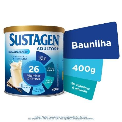 Complemento Alimentar Sustagen Adultos+ Sabor Baunilha 400g - Imagem 2