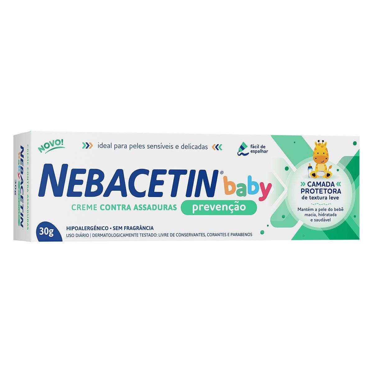 Creme para Assaduras Nebacetin Baby Prevenção 30g - Imagem 1