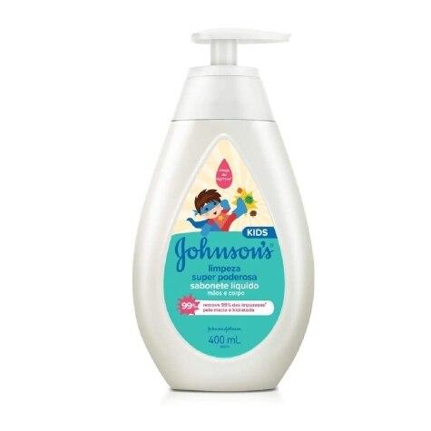 Sabonete Líquido Johnson & Johnson Kids Limpeza Super Poderosa 400ml - Imagem 1