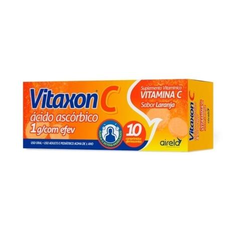 Vitaxon C 1g Sabor Laranja 10 Comprimidos Efervescentes - Imagem 1