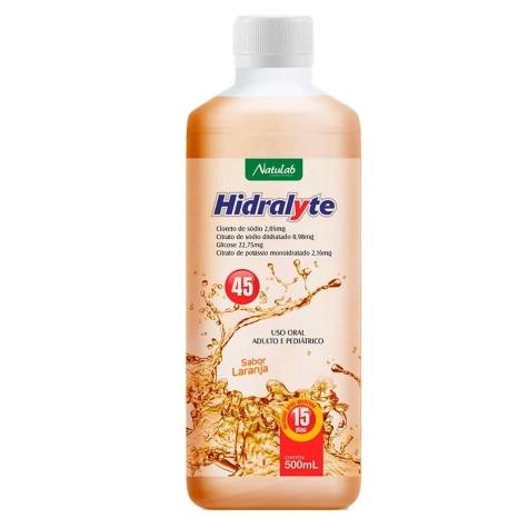 Reidratante Hidralyte 45 Solução Oral Laranja 500ml - Imagem 1