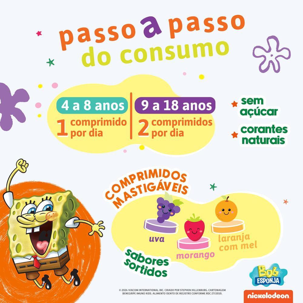 Benegrip Imuno Kids 30 Comprimidos Mastigáveis - Imagem 4