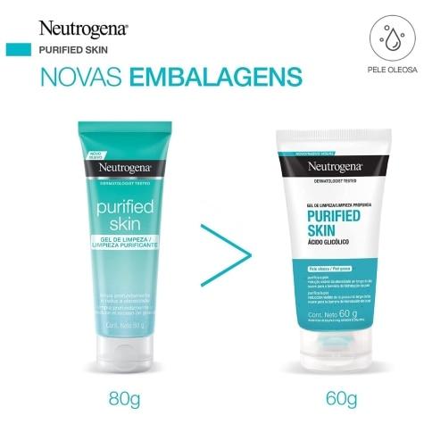 Gel de Limpeza Neutrogena Purified Skin Facial 60g - Imagem 2