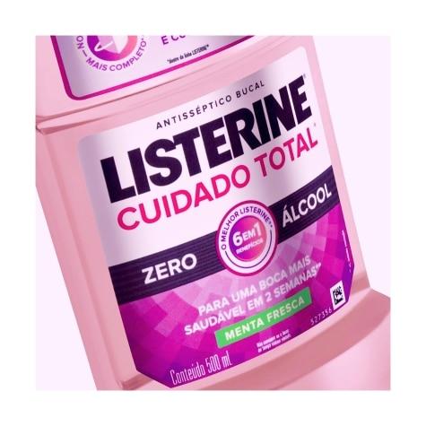 Enxaguante Bucal Listerine Cuidado Total Menta Premium Sem Álcool Leve mais Pague menos 500ml - Imagem 2