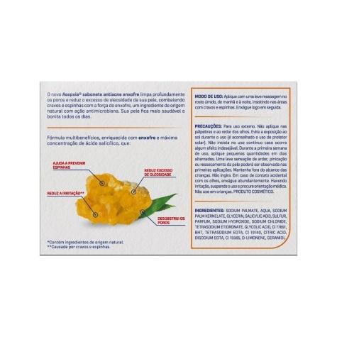 Sabonete em Barra Asepxia Enxofre Ação Antioleosidade 80g - Imagem 3