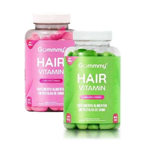 Gummmy Hair Vitamin Tutti Frutti + Maça Verde 2 Unidades - Imagem 1