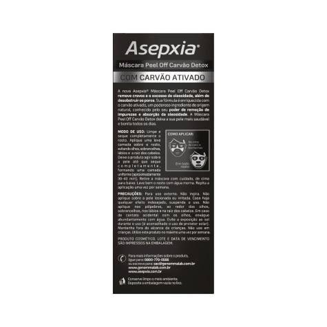 Máscara Facial Asepxia Carvão Detox Purificante 30g - Imagem 4