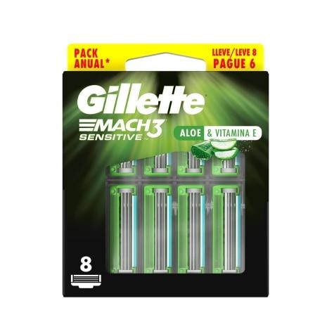Carga Gillette Mach3 Sensitive Leve 8 Pague 6 - Imagem 1