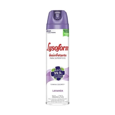 Desinfetante Lysoform Aerosol Lavanda 360ml - Imagem 1