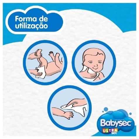Toalhas Umedecidas Babysec Ultrafresh Galinha Pintadinha Sem Álcool 46 Unidades - Imagem 4