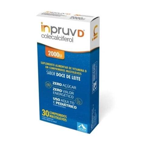 Inpruv D 2.000UI 30 Comprimidos Mastigáveis - Imagem 1