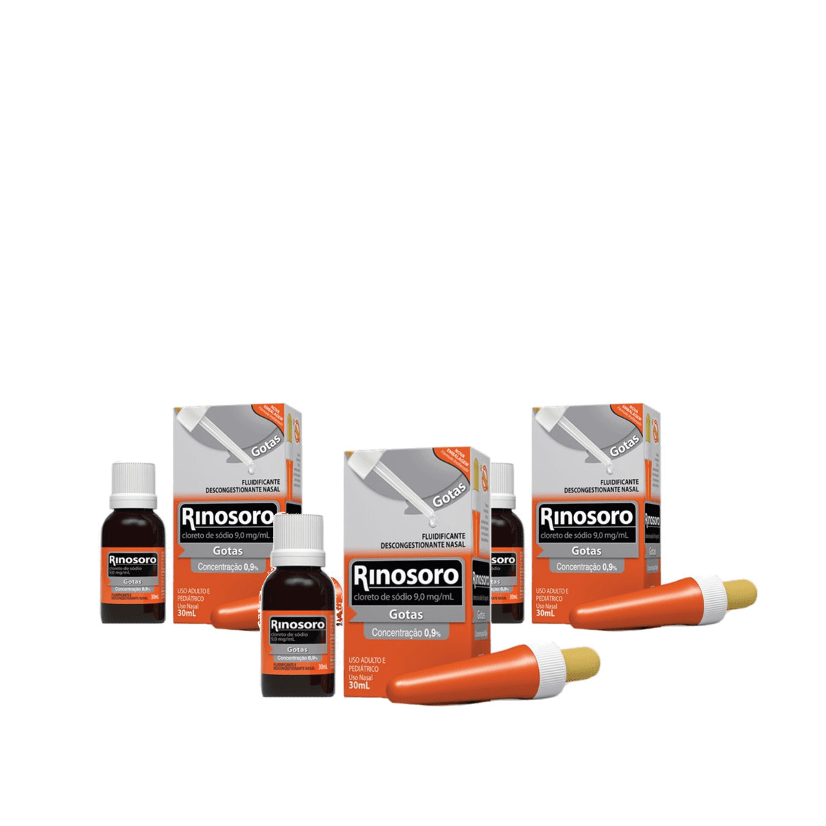 3 Unidades Rinosoro 0,9% Solucao Nasal 30ml - Imagem 1