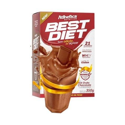 Shake Atlhetica Nutrition Best Diet Sabor Chocolate 350g - Imagem 1