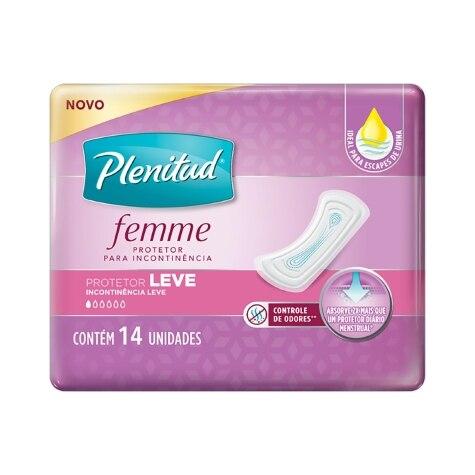 Protetor para Incontinência Plenitud Femme Leve sem Abas 14 unidades - Imagem 1