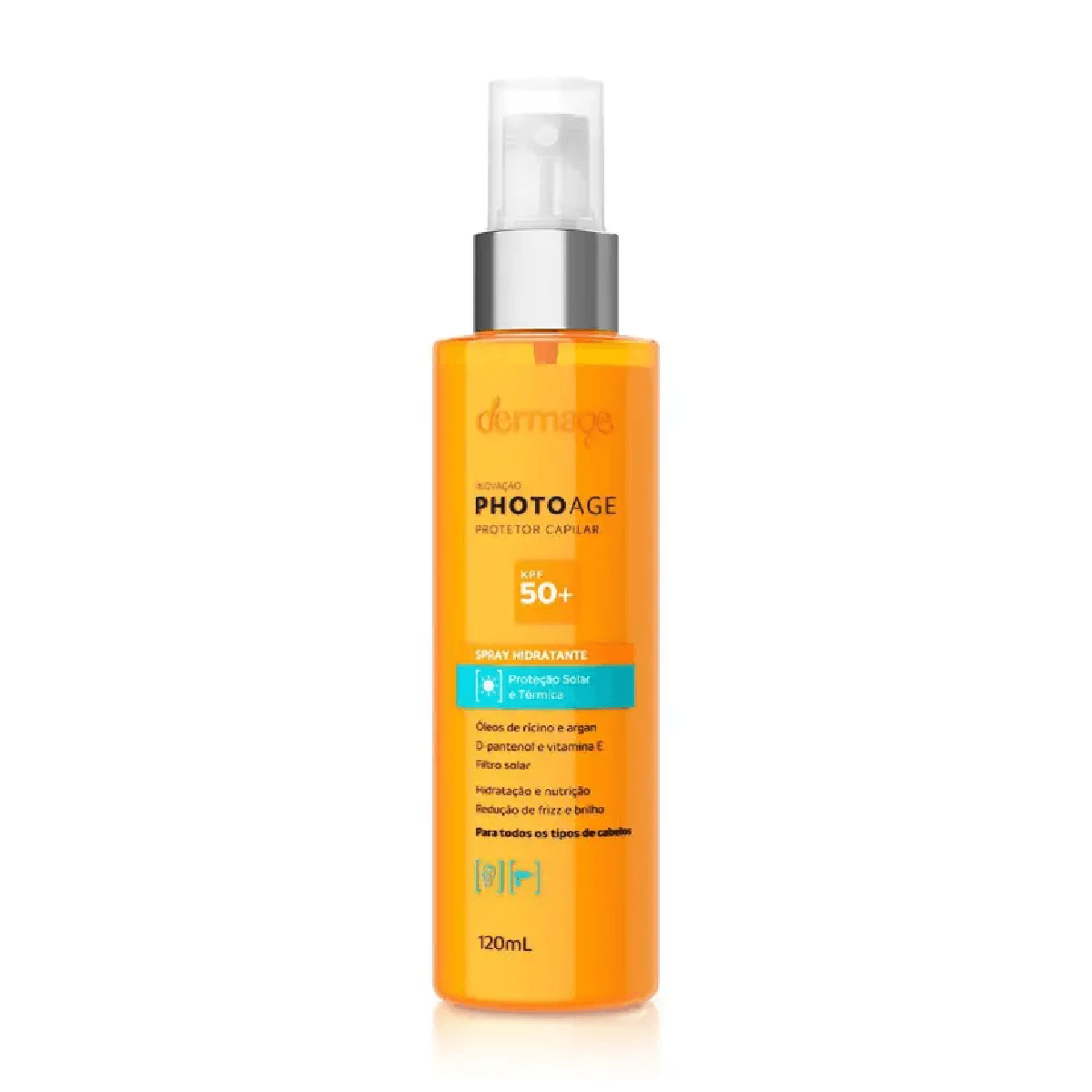 Protetor Solar Capilar Dermage Photoage 120ml - Imagem 1