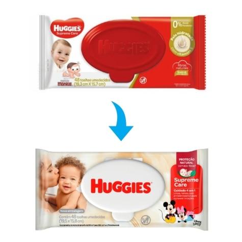 Toalhas Umedecidas Huggies Hidratação e Nutrição 48 Unidades - Imagem 3