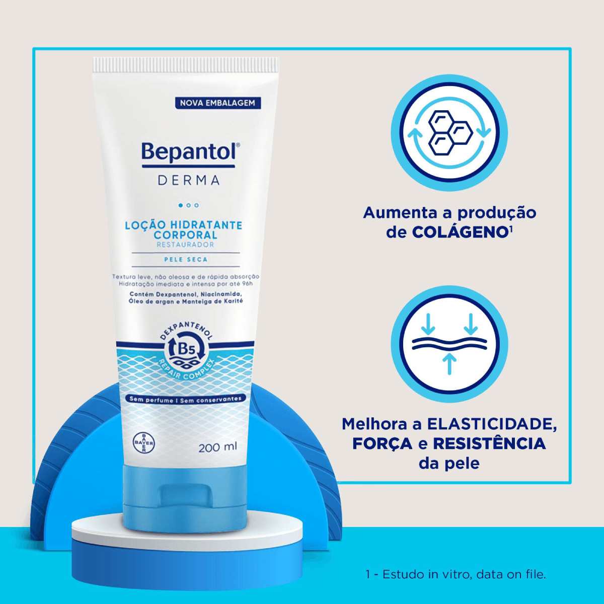 Loção Hidratante Bepantol Derma Restaurador Corporal 200ml - Imagem 2