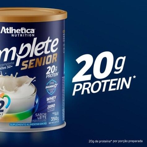 Suplemento Alimentar Atlhetica Nutrition Complete Senior 50+ Sabor Leite 350g - Imagem 4