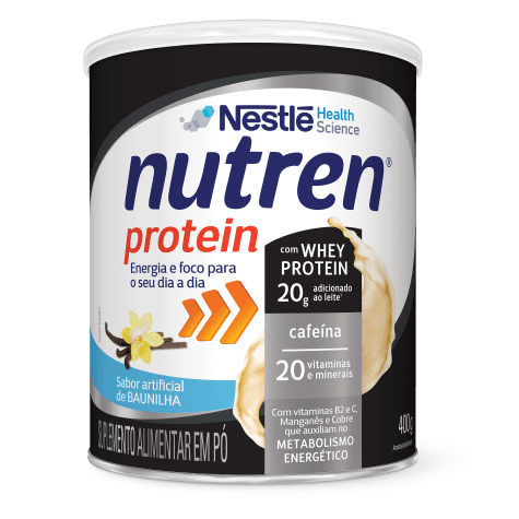 Suplemento Alimentar Nutren Protein Sabor Baunilha 400g - Imagem 10