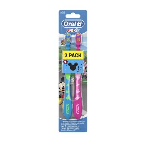 Escova Dental Oral-B Kid's Mickey Suave Macia 2 Unidades - Imagem 1