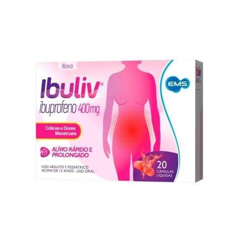 Ibuliv 400mg 20 Cápsulas Líquidas - Imagem 1