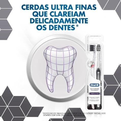 Escova Dental Oral-B Whitening Therapy Purification 2 unidades - Imagem 4