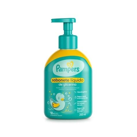 Sabonete de Glicerina Líquido Pampers 200ml - Imagem 1