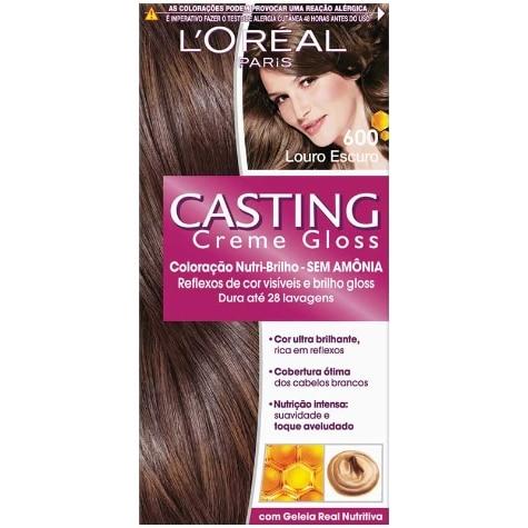 Tintura Casting Creme Gloss L’Oréal Paris Sem Amônia 600 Louro Escuro 145ml - Imagem 1