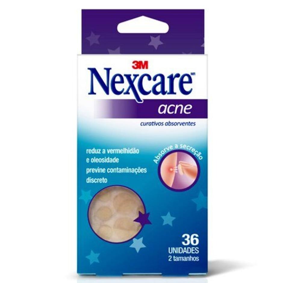 Curativo Absorvente Nexcare Acne 36 Unidades