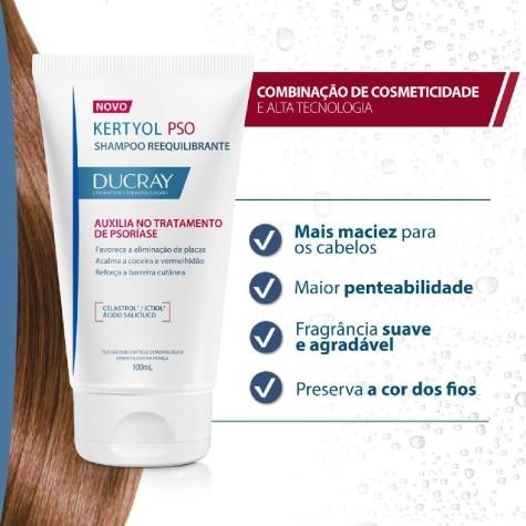 Shampoo Ducray Kertyol P.S.O. Reequilibrante Cabelo 100ml - Imagem 6